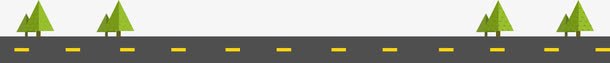 扁平化道路psd免抠素材_新图网 https://ixintu.com 扁平化道路 树木 道路 马路