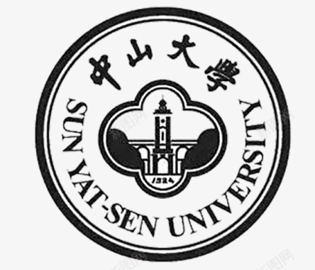中山大学黑色logo图标图标