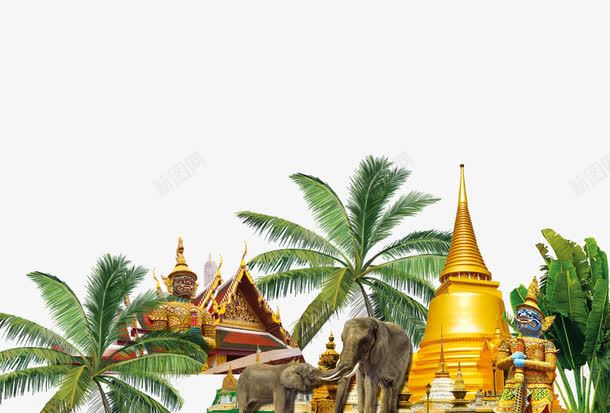 泰国旅游景点png免抠素材_新图网 https://ixintu.com 佛像 大象 旅游攻略 旅游景点 泰国
