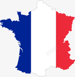 矢量法国地图France地图高清图片