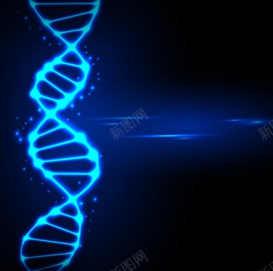 蓝色DNA背景