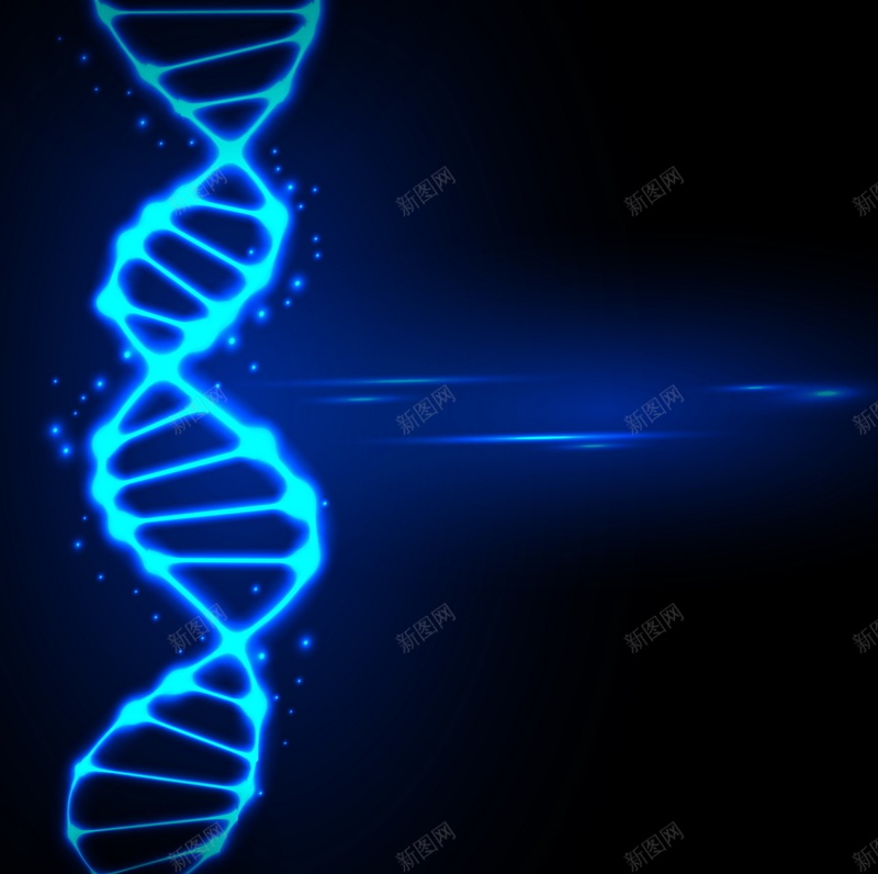 蓝色DNAjpg设计背景_新图网 https://ixintu.com DNA 基因 蓝色 螺旋 螺纹