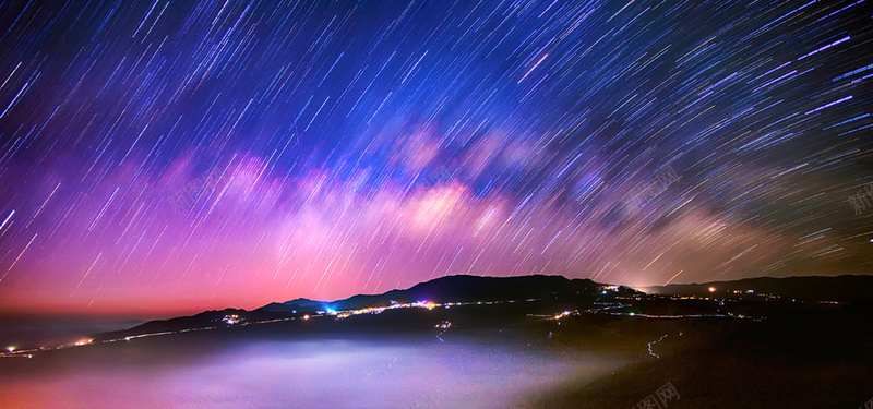 夜晚星空背景图摄影图片