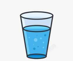 饮料容器蓝色水杯高清图片