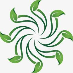 logo生成器旋转的生态农业图标高清图片