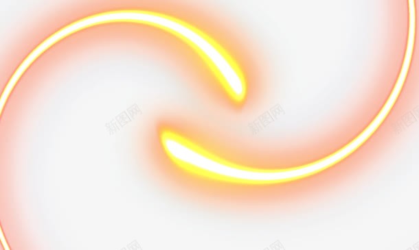 黄色螺旋缠绕光效png免抠素材_新图网 https://ixintu.com 缠绕 螺旋 黄色