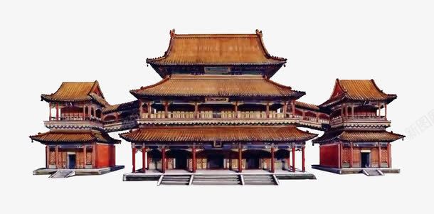 古代建筑png免抠素材_新图网 https://ixintu.com 中国 古代 宫殿 建筑 楼阁