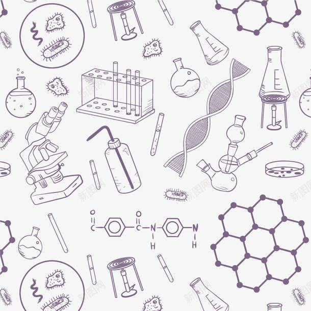 科学实验矢量图ai免抠素材_新图网 https://ixintu.com DNA 免扣png素材 免费png素材 分子 原子 实验室 矢量图