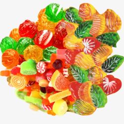 水果软糖彩色糖果高清图片