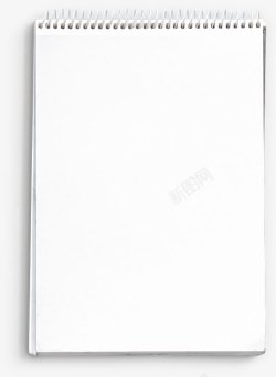 白色的本子白色带圈笔记本高清图片