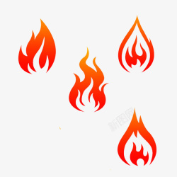 火热标识卡通炙热的图标PSD分层高清图片