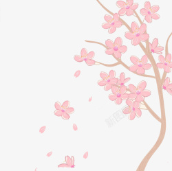 日本樱花花海图案素材