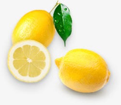 柠檬实物图水果植物图素材