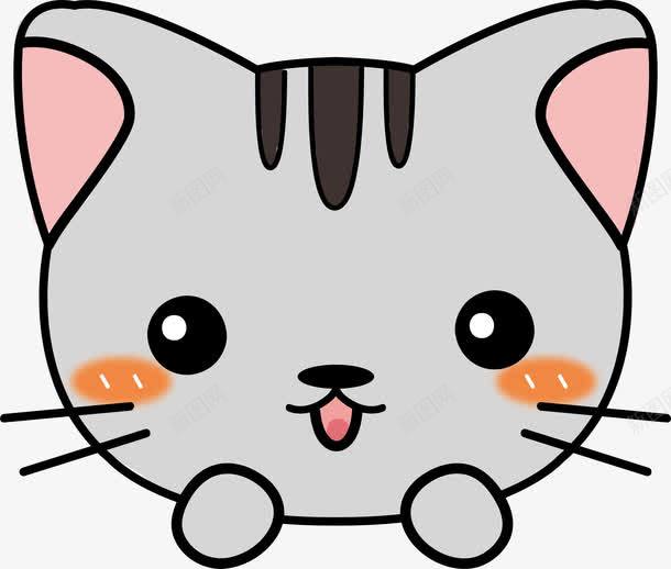 灰色的小猫咪png免抠素材_新图网 https://ixintu.com 动物 卖萌小猫 宠物 灰色 猫 猫咪 萌宠
