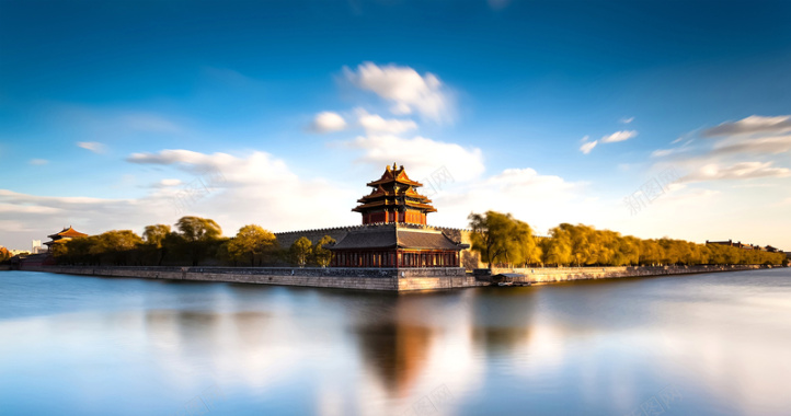北京故宫旅游背景摄影图片