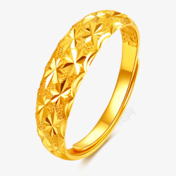 黄金指环戒指金饰品素材