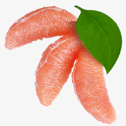 新鲜热带水果新鲜红心柚子果肉高清图片