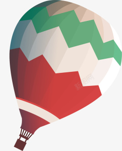 彩色的热气球矢量图素材