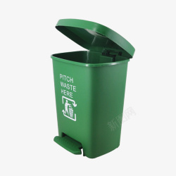 大型绿色垃圾桶实物图素材