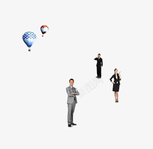 商务人物专辑psd免抠素材_新图网 https://ixintu.com 商务人物 热气球
