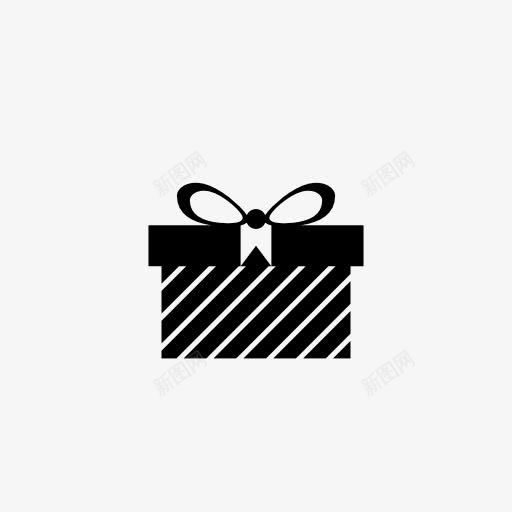 条纹包装礼盒图标png免抠素材_新图网 https://ixintu.com gift 礼品 礼物 礼物盒