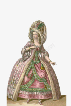 欧洲的贵妇古典欧洲贵妇服饰展示装饰高清图片