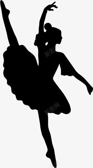 女孩芭蕾舞png免抠素材_新图网 https://ixintu.com 人物 剪影 动态 女舞蹈家 舞蹈 芭蕾舞