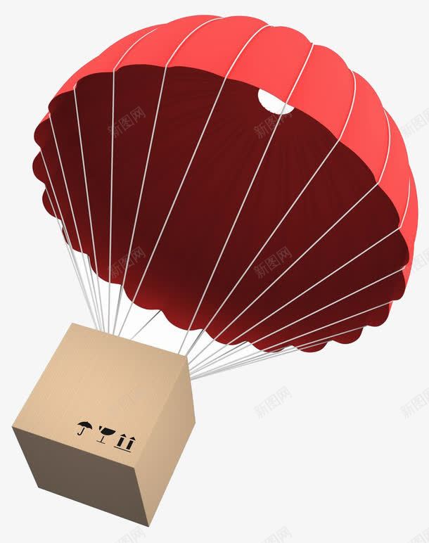PPT降落伞包装箱png免抠素材_新图网 https://ixintu.com PPT素材 包装箱 降落伞