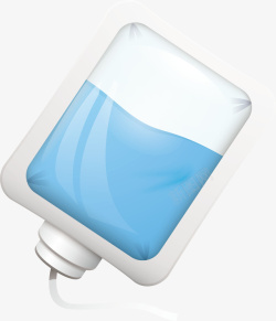 抽象输液袋病人用的蓝色输液袋高清图片