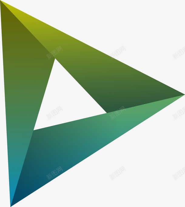 渐变时尚三角形图案png免抠素材_新图网 https://ixintu.com 三角形图案 三角形边框 多边形边框 科技抽象 立体三角形
