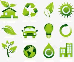 地球标志绿色生态高清图片