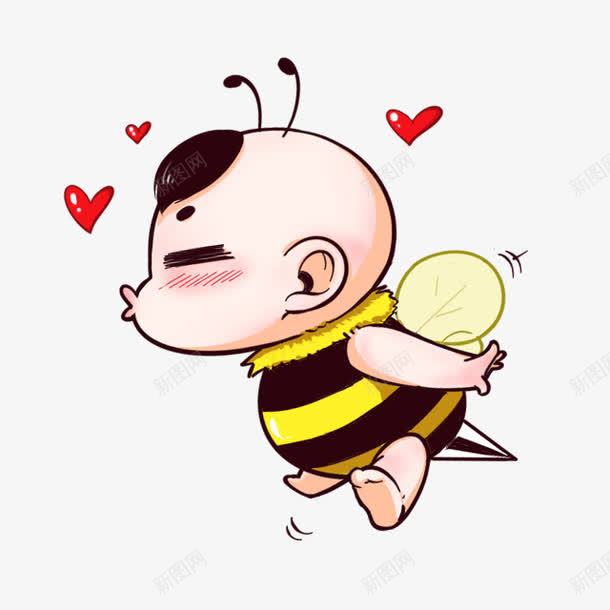 可爱的小蜜蜂png免抠素材_新图网 https://ixintu.com 卡通 可爱 小蜜蜂 手绘 爱心 翅膀 蜂类 黄色