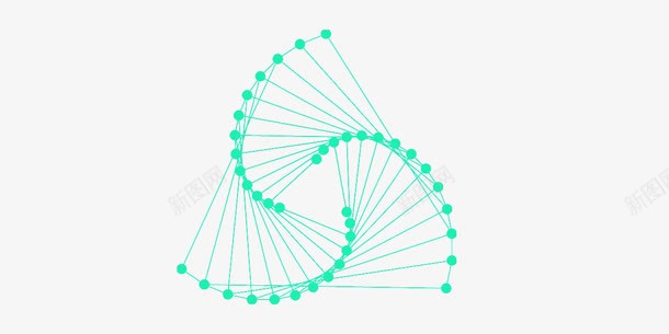 分子结构png免抠素材_新图网 https://ixintu.com 圆 抽象 接线图 电路板 碎片 符号 简洁 纹理 线 绿色 荧光 颜色