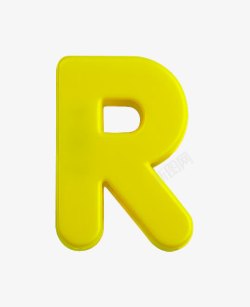 字母R幼圆纯色字母r高清图片