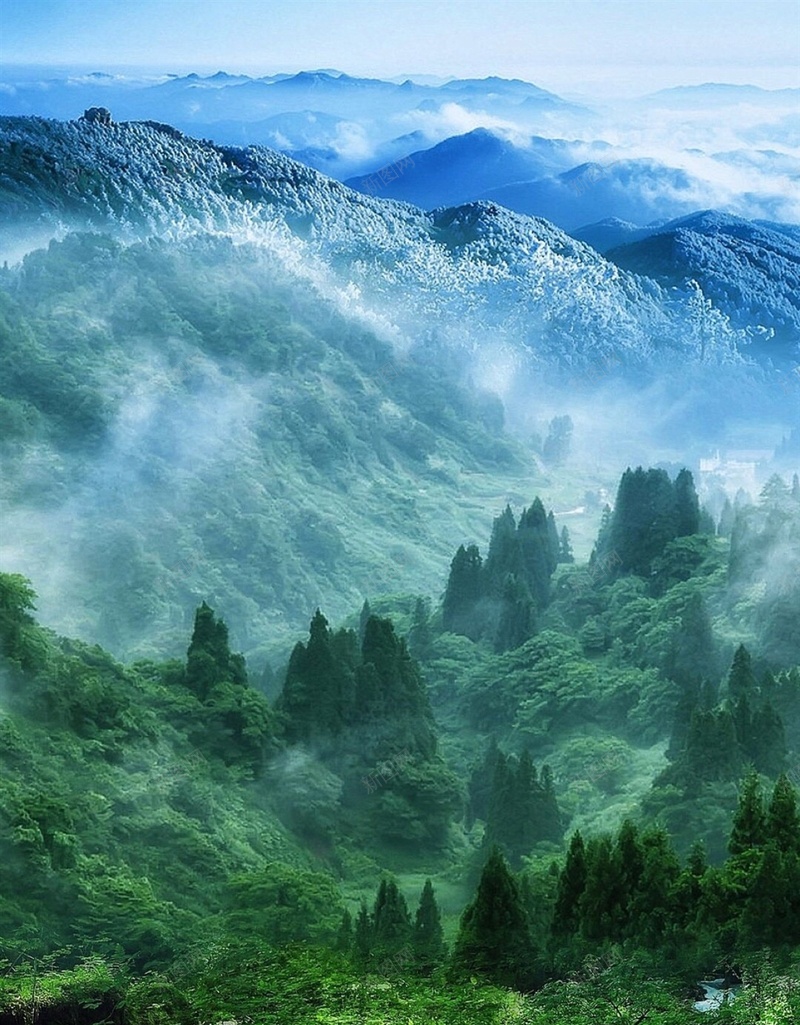 森林山水风景H5背景jpg设计背景_新图网 https://ixintu.com H5 H5背景 h5 山水 彩色 景点 森林 风景