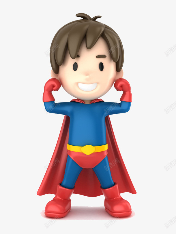 小超人png免抠素材_新图网 https://ixintu.com 3D 可爱 幼儿园 超人 超级厉害