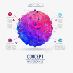 DNA序列蓝紫色高级科技球体高清图片