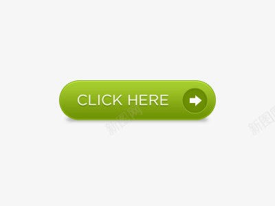 绿色按钮png免抠素材_新图网 https://ixintu.com 按钮 椭圆 箭头 绿色