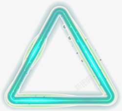 三角形光效炫酷动感三角形边框高清图片
