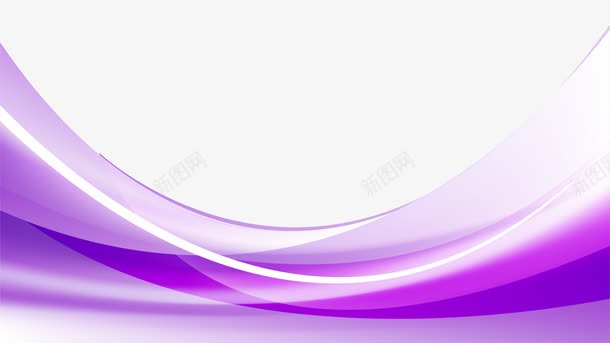 紫色线条渐变波浪线png免抠素材_新图网 https://ixintu.com 波浪线 波纹线 渐变 紫色 线条