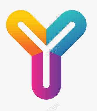 Y型彩色logo商标图标图标