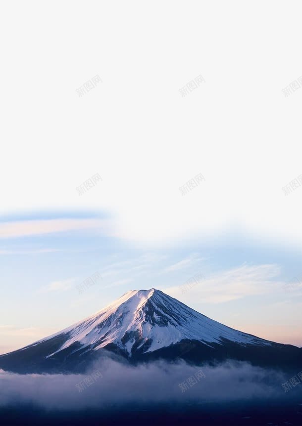 日本富士山png免抠素材_新图网 https://ixintu.com 富士山 山峰 旅游 日本 美丽的富士山