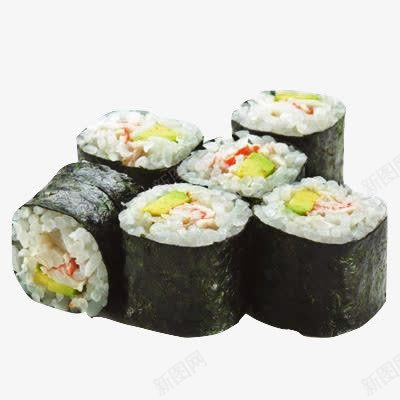 六件寿司小卷png免抠素材_新图网 https://ixintu.com 寿司 小卷 紫菜 食物 饭