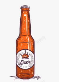 卡通啤酒瓶啤酒高清图片