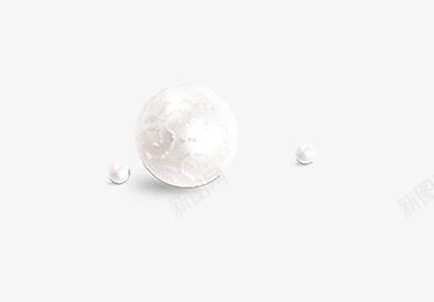 小珠子元素png免抠素材_新图网 https://ixintu.com 小珠子 珍珠 球体 白色小珠 装饰物