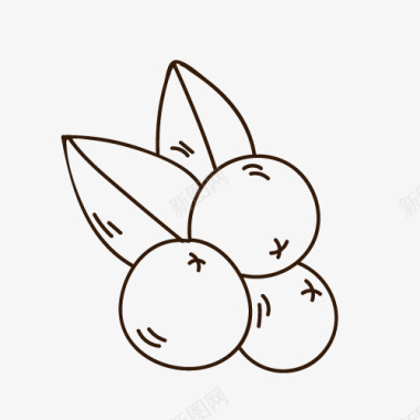 线描果实图标图标