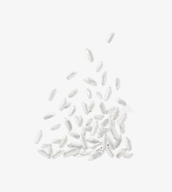 白色米粒掉落的洁白米粒高清图片
