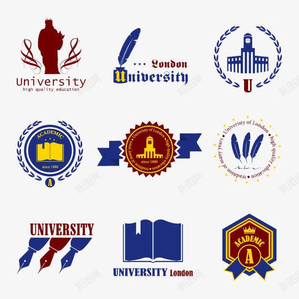国外大学logo图标png_新图网 https://ixintu.com 国外 学习 标志 读书