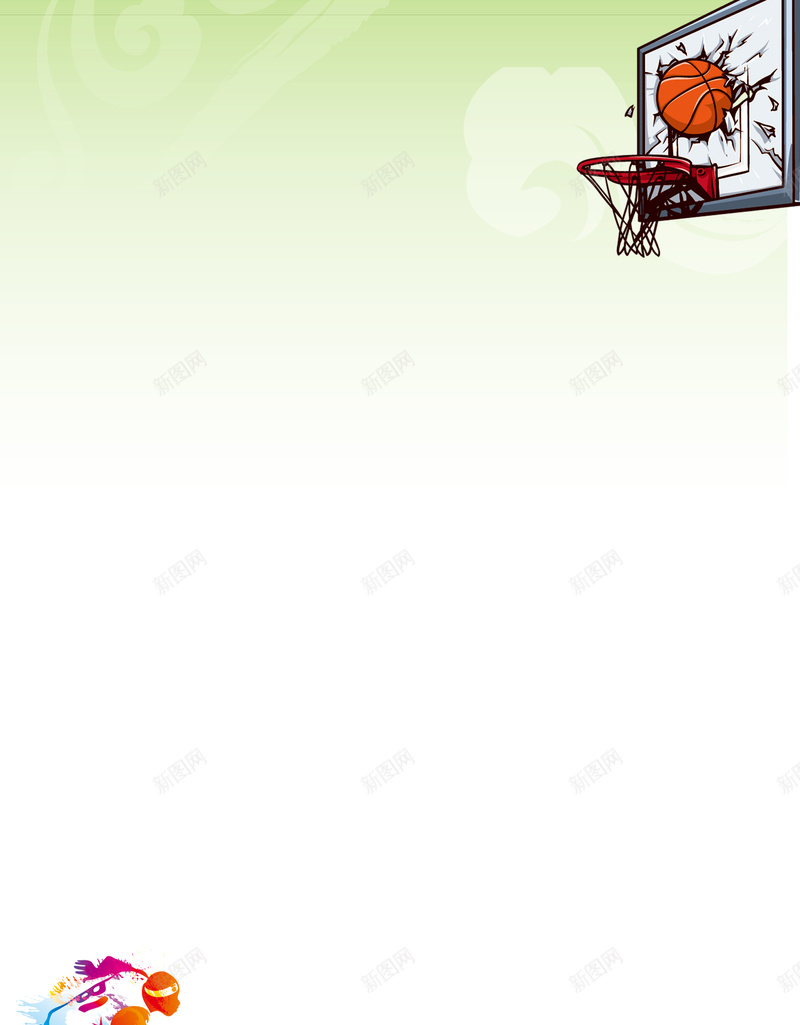 篮球比赛背景jpg设计背景_新图网 https://ixintu.com 展板 彩色 海报 篮球 背景