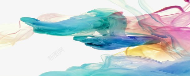 水彩泼墨png免抠素材_新图网 https://ixintu.com 彩色 水彩素材 飘逸